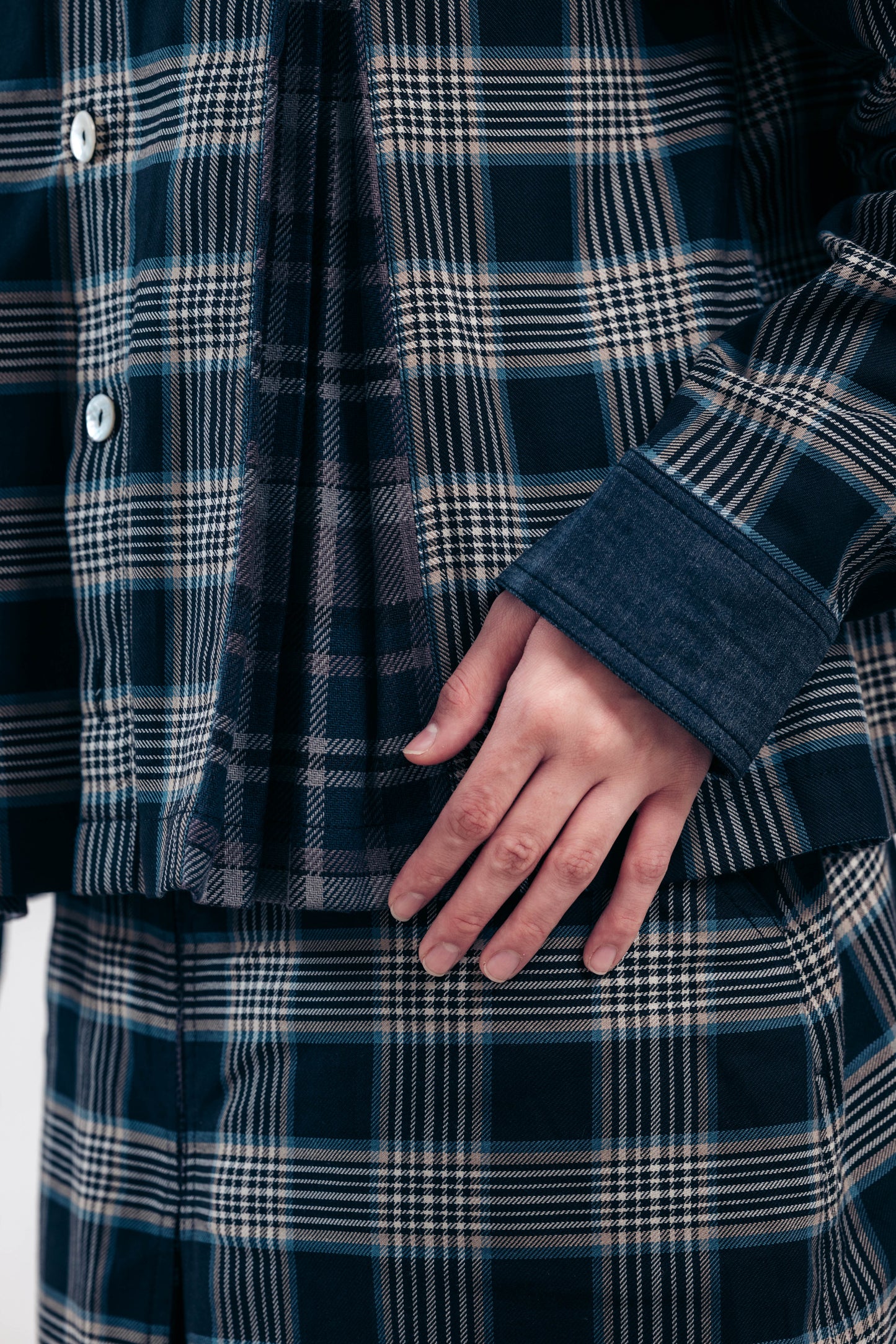 Pleated Jacket (Version with Hand-Stitched Button Details)