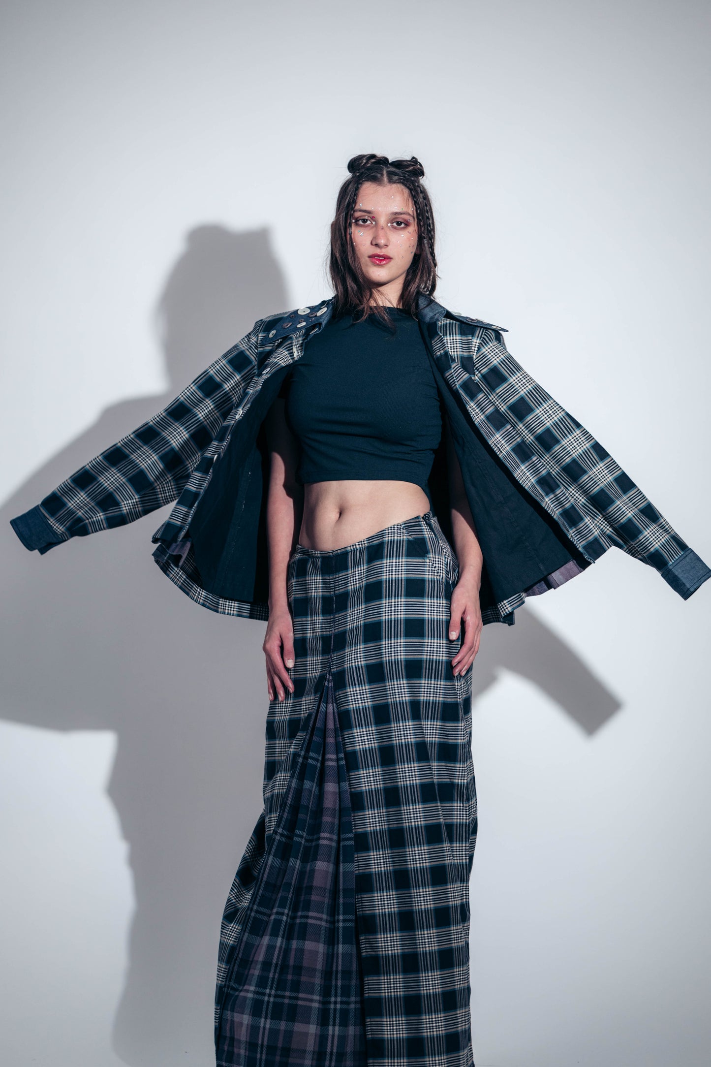 Pleated Jacket (Version with Hand-Stitched Button Details)