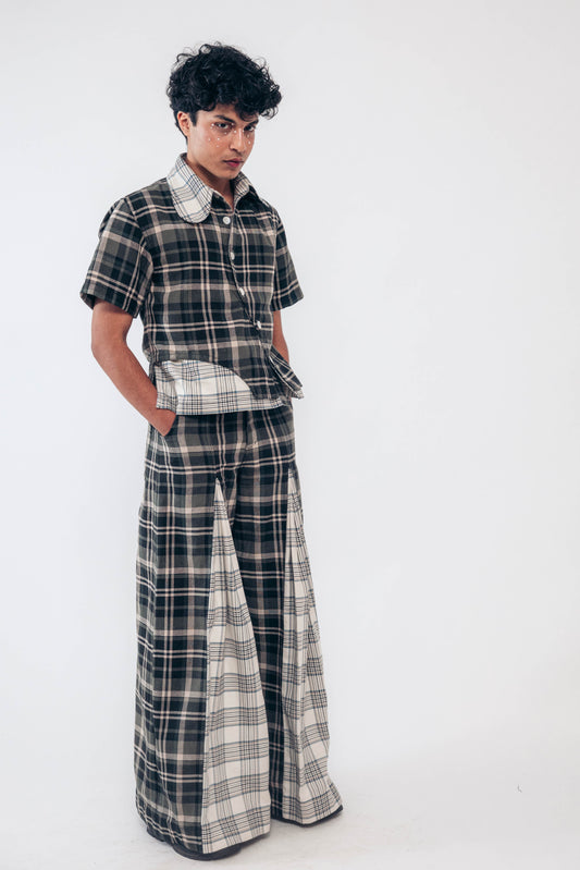 Plaid Pleated Trouser (PRE-ORDER)