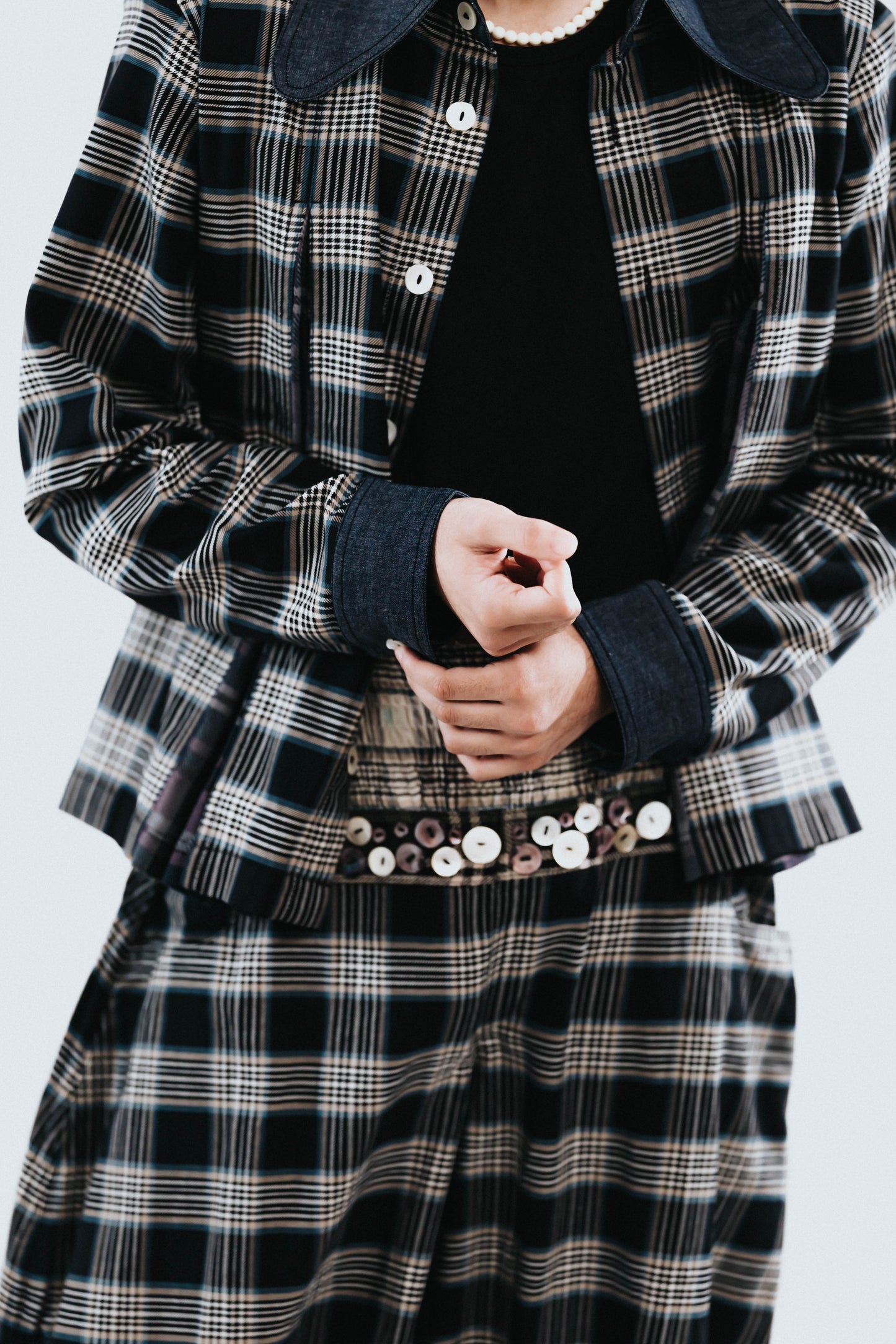 Pleated Jacket (Version without Hand-Stitched Button Details)