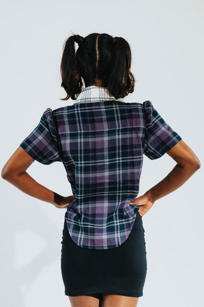 Dramatic Collar Blouse