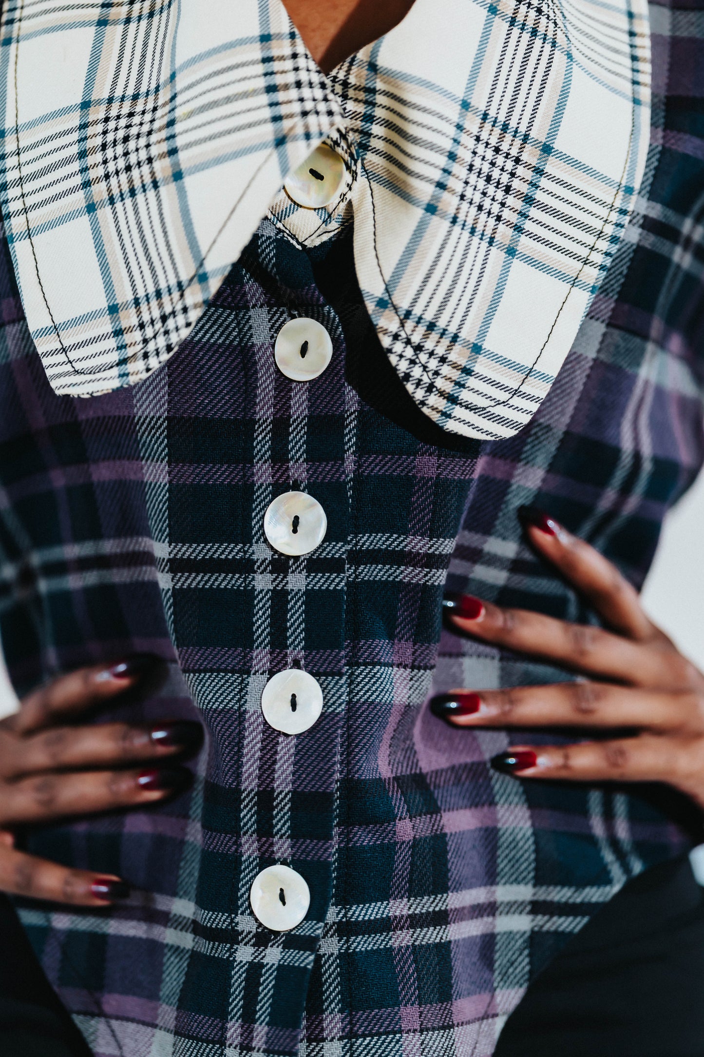 Dramatic Collar Blouse