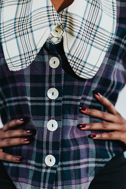 Dramatic Collar Blouse